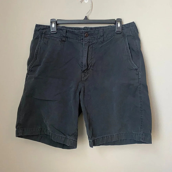 Polo Ralph Lauren Mens Shorts Navy Relaxed Fit 9" Inseam Twill Flat Front Sz 33 - Picture 1 of 15